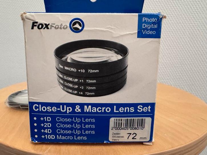 FoxFoto Close-Up & Macro Lens Set 72mm, Computers en Software, Accesspoints, Nieuw, Ophalen of Verzenden