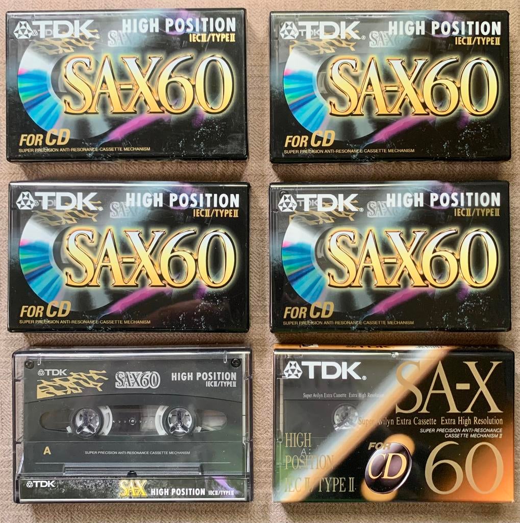 NOS TDK SA-X60 cassettebandjes SA-X 60 SAX C60 cassettes OVP, 2 t/m 25 bandjes, Ophalen of Verzenden, TDK Europe GmbH Rosenheimer Strasse 141 e 81671 Munich GERMANY