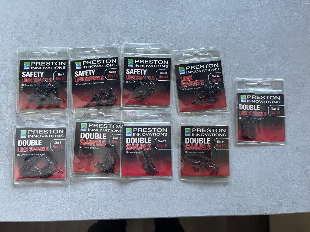 adv 228 / NIEUW mixset 9 pakjes swivels PRESTON, Ophalen of Verzenden, Nieuw, Overige typen