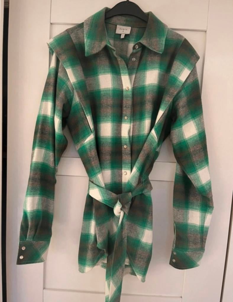 Dante6 geruite blouse/jasje - Maat 1 (S), Ophalen of Verzenden, Zo goed als nieuw, Maat 36 (S), Groen