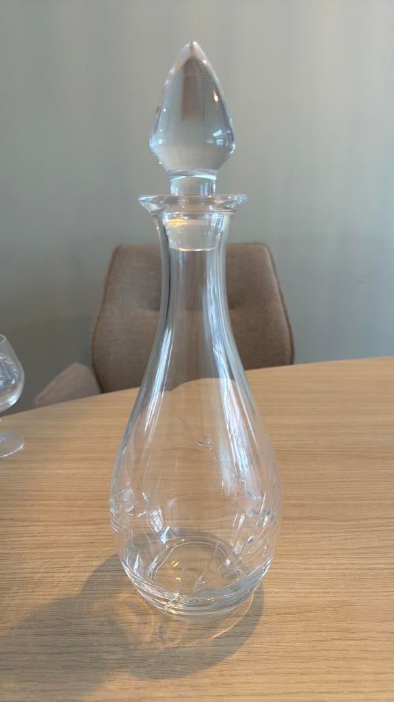 Bellevue vintage caraf plus 5 cognac glazen, Ophalen