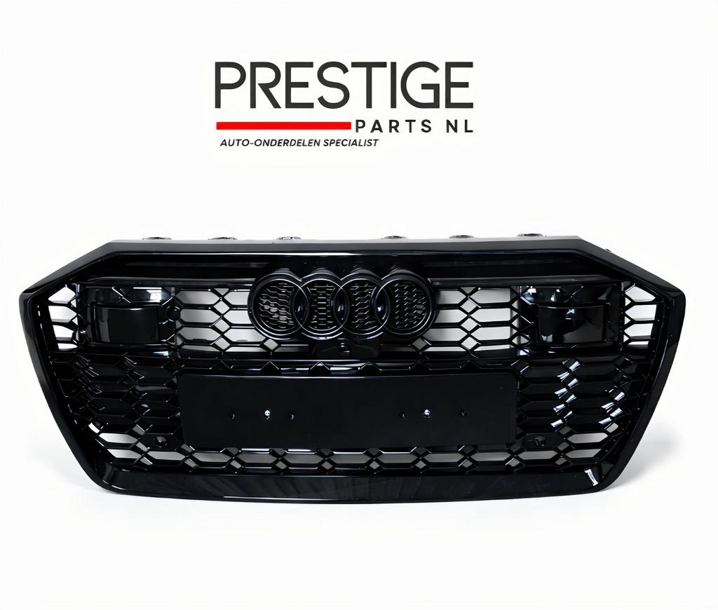 Grill Audi A6 C8 4K S-line S6 RS6 LOOK GRILLE HOOGLANS ZWART, -, Voor, Nieuw, Bumper