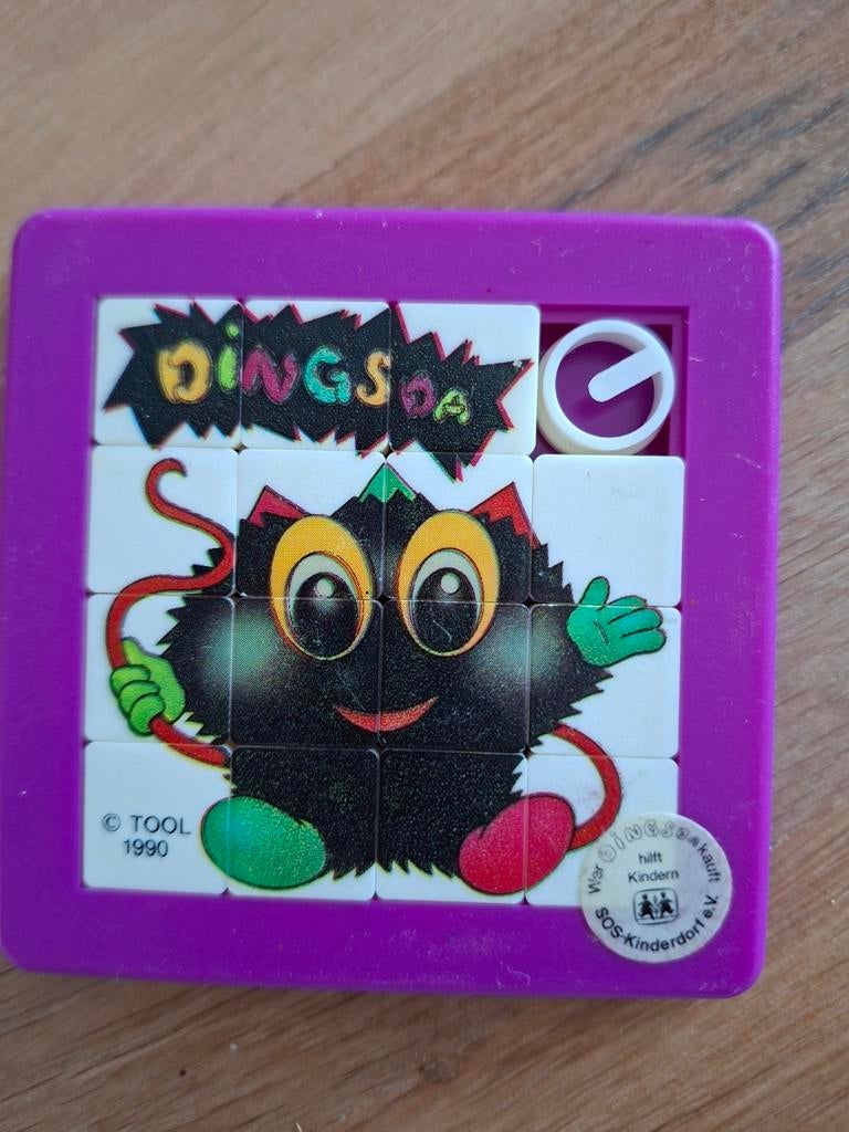 Dingsda Schuifpuzzel - Vintage Puzzel uit 1990, Ophalen of Verzenden, Gebruikt