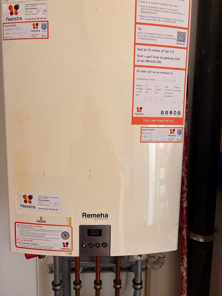 Remeha Avanta CV-ketel - Goed onderhouden, Ophalen, Gebruikt, Cv-ketel of Combi-ketel, Minder dan 60 cm