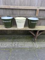 Set van 3 emaille emmers: Aardappelen, Groenten, Antiek en Kunst, Ophalen of Verzenden