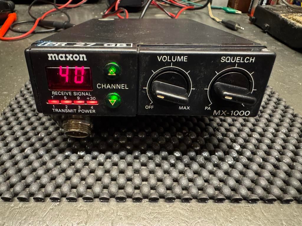 27 mc maxon 1000 40 ch in doos pr incl vzk, Telecommunicatie, Ophalen of Verzenden, Zender en Ontvanger