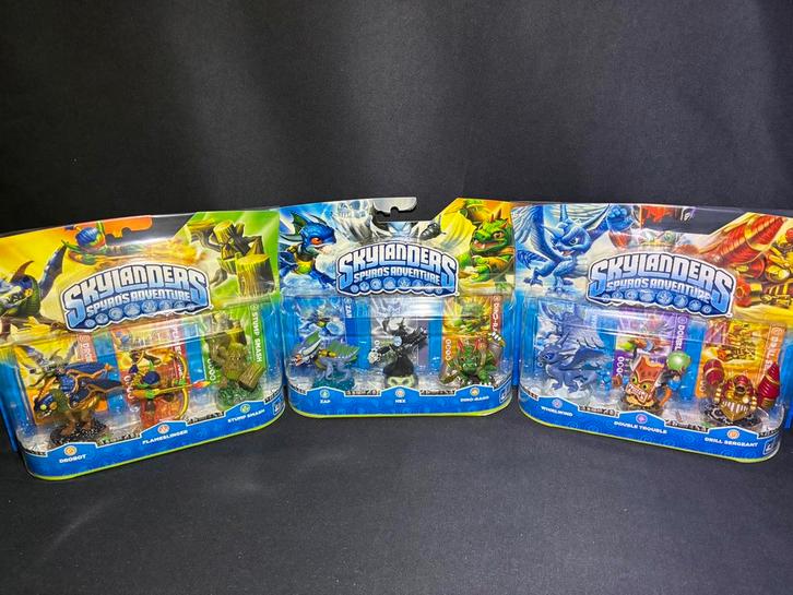 Skylanders Spyro’s Adventure Tripple packs, Spelcomputers en Games, Games | Nintendo Wii, Zo goed als nieuw, Avontuur en Actie
