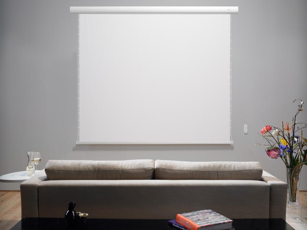 NIEUW iVisions elektrisch projectiescherm 250x250, Ophalen, Nieuw