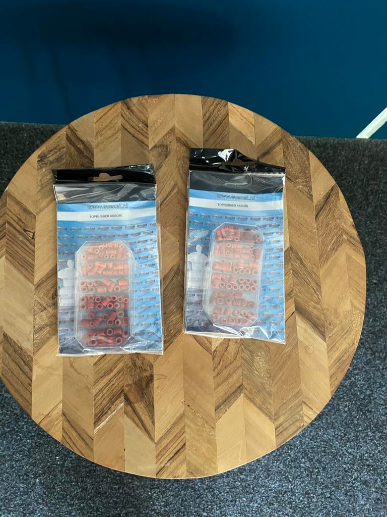 Evezet top rubbers mix doosje, Watersport en Boten, Hengelsport | Witvissen, Nieuw, Overige typen, Ophalen of Verzenden