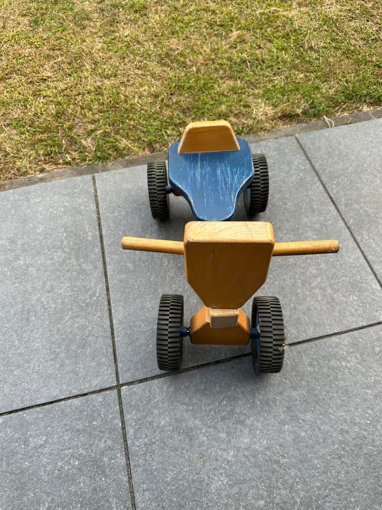 Houten loopfietsje, Fietsen en Brommers, Fietsen | Kinderfietsjes, Ophalen, Gebruikt, Minder dan 16 inch