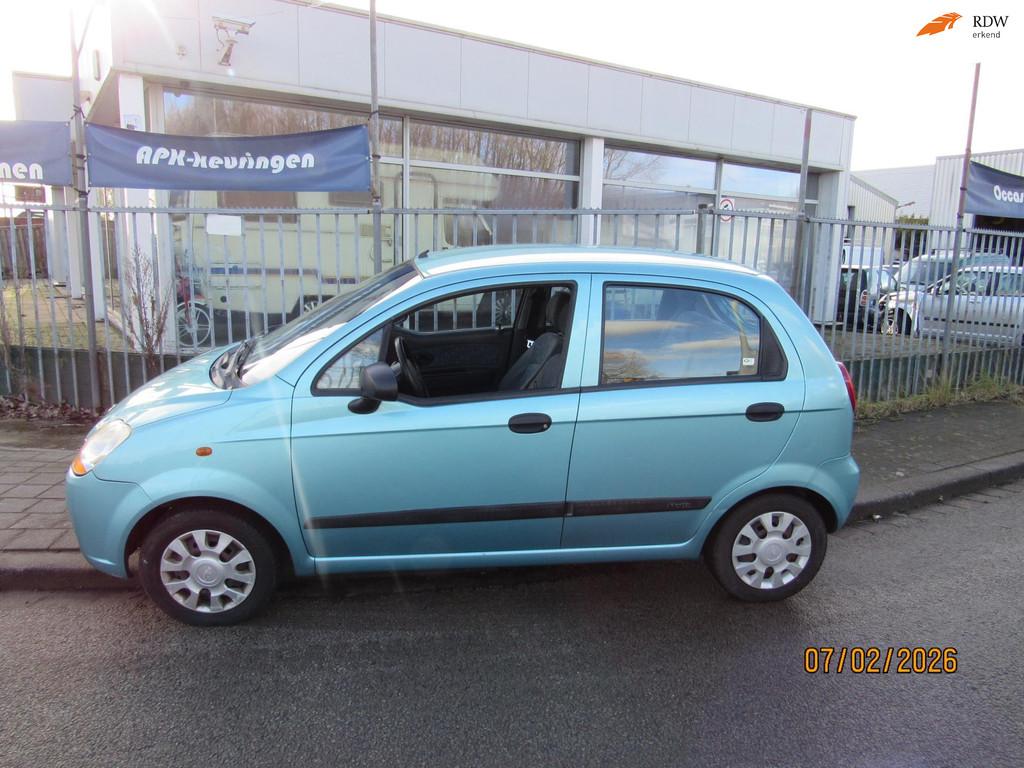 Chevrolet Matiz 0.8 Styleautomaat,airco,stuurbekrachtiging, Auto's, Gebruikt, Blauw, Origineel Nederlands, Bedrijf
