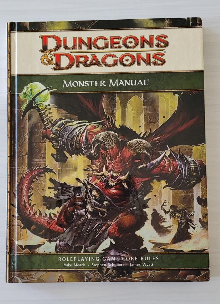 D&D 4e Monster Manual - Zeer Goede Staat, Ophalen of Verzenden, Zo goed als nieuw