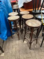 5 Thonet krukken - Vintage houten barkrukken, Huis en Inrichting, Ophalen of Verzenden, Gebruikt, Hout