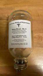 Bloedtransfusiefles. Us. Ww2, Verzamelen, Militaria | Tweede Wereldoorlog, Ophalen of Verzenden, Amerika