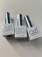 3 mini potjes gellak van The gelbottle BIAB, Ophalen of Verzenden, Zo goed als nieuw, Overige kleuren, Handen en Nagels