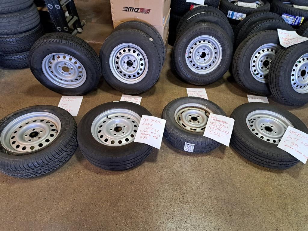 diverse aanhanger wielen. 13 / 14 / 15 inch RESERVEWIELEN, Ophalen, Maxxis, Gebruikt, Hankook