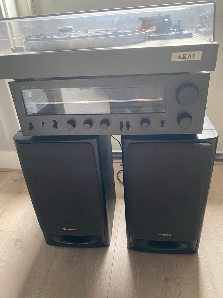 Akai platenspeler, Technics receiver en luidsprekers, Ophalen, Gebruikt, Losse componenten, Akai