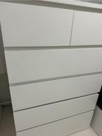 Ikea malm ladekast wıt, Huis en Inrichting, Zo goed als nieuw, 3 of 4 laden, Minder dan 100 cm, 25 tot 50 cm