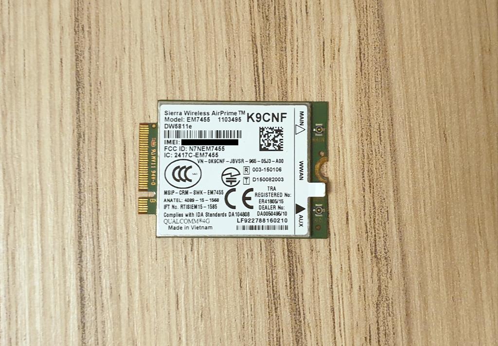 [Dell DW5811e, DW5820e, DW5829e SIM + eSIM 4G WWAN adapters], Ophalen of Verzenden, Zo goed als nieuw, Router met modem, Dell
