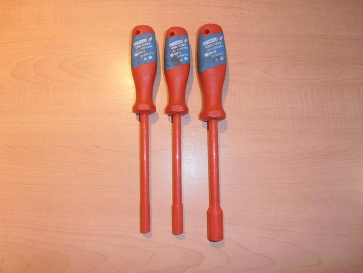 Zgan GEDORE 1000Volt VDE gekeurde soksleutels., Doe-het-zelf en Verbouw, Gereedschap | Handgereedschap, Zo goed als nieuw, Ophalen of Verzenden