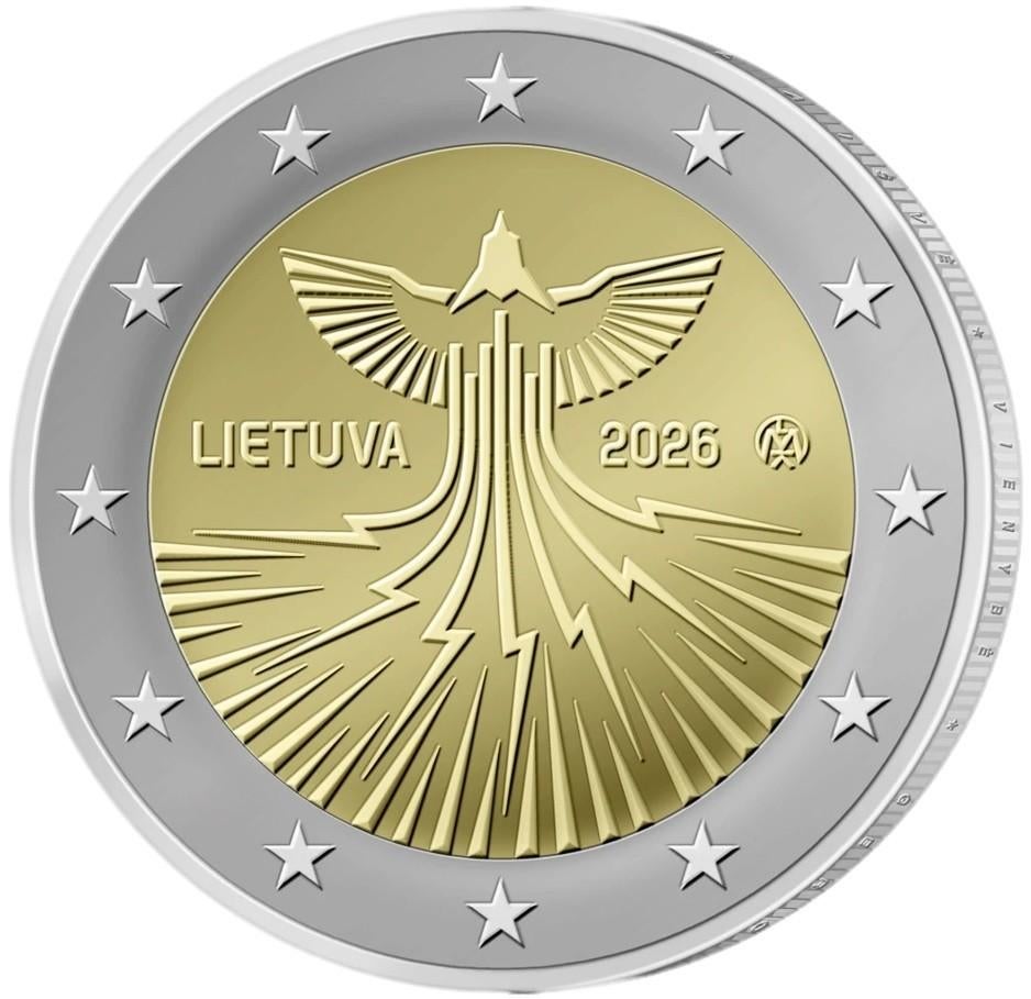 SPECIALE 2 EURO LITOUWEN 2026 ENERGIE BIJ JOHN, Postzegels en Munten, Munten | Europa | Euromunten, Verzenden, Overige landen