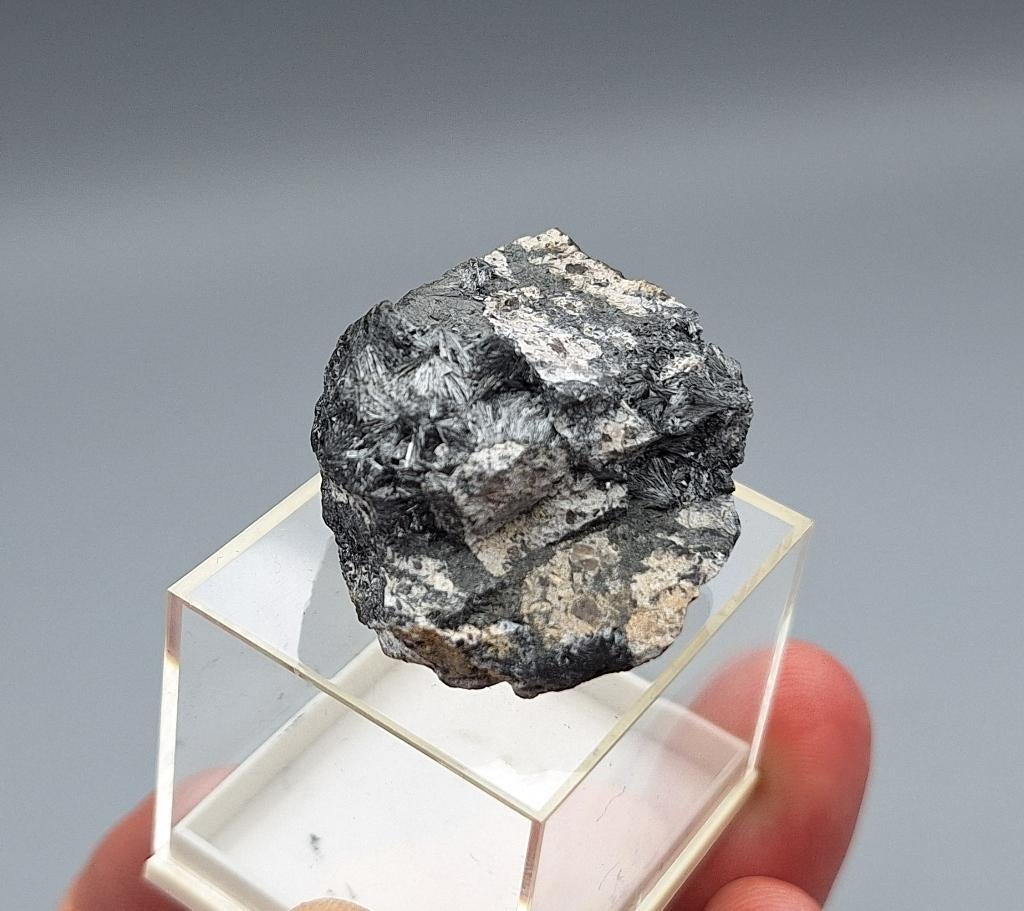 Pyrolusiet - Ilmenau, Thüringen, Duitsland, Ophalen of Verzenden, Mineraal