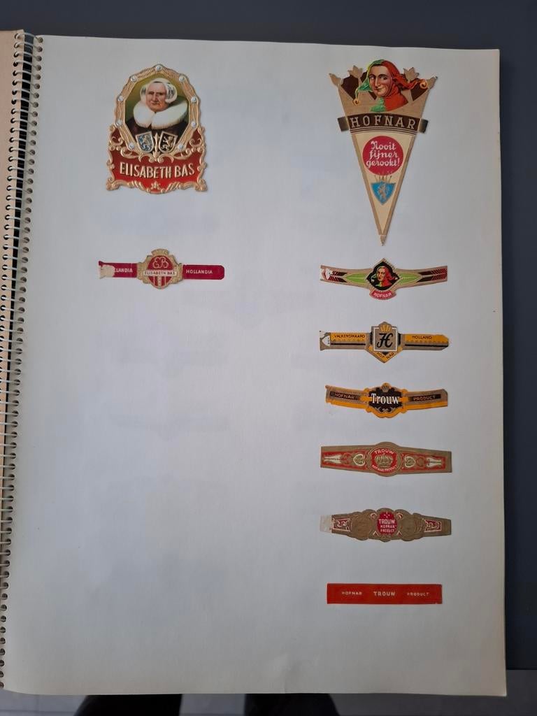 Verzameling Sigarenbandjes in Album en los, Verzamelen, Overige Verzamelen, Gebruikt, Ophalen