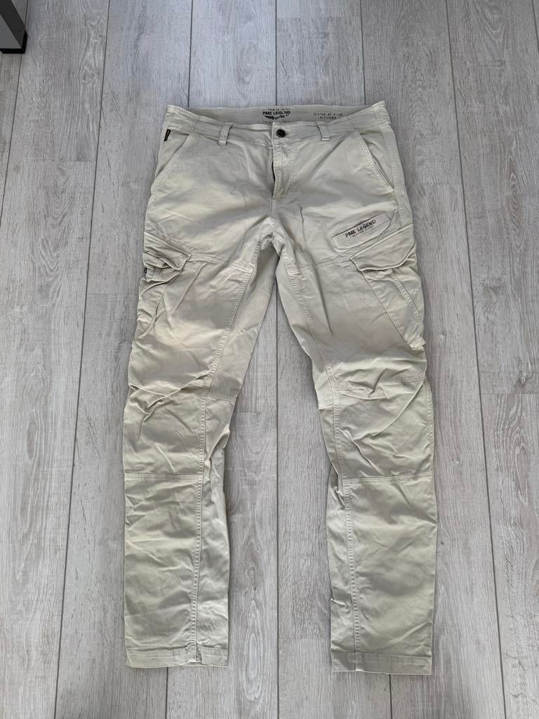 PME legend cargo broek nordrop maat 35-34 (36-34/34-34), Ophalen of Verzenden, Zo goed als nieuw, Maat 52/54 (L), Beige