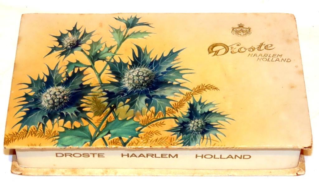 Droste Cacao Chocolade Bloemen Doos geen Blik, 1930s (1), Ophalen of Verzenden, Gebruikt, Overige, Droste