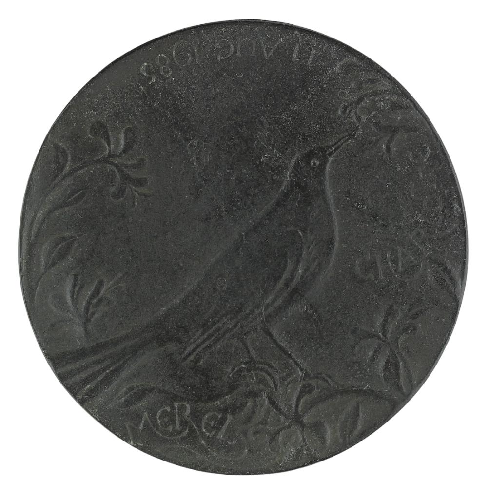 Marianne Letterie BRONS PENNING MEREL CHARLOTTE, Postzegels en Munten, Penningen en Medailles, Verzenden, Brons, Nederland