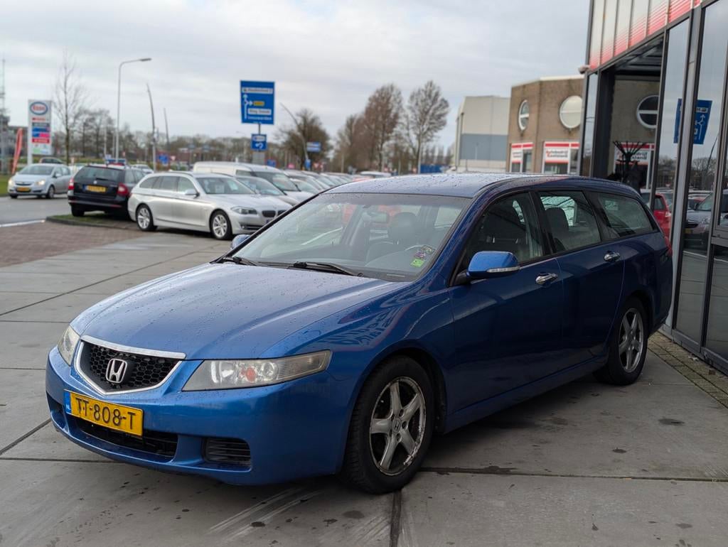 Honda Accord Tourer 2.0i Executive - Leer - Clima -, Auto's, Honda, 1998 cc, Gebruikt, Zwart, 4 cilinders