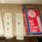 Authentieke Mah Jong speelkaarten - Langwerpig en dun, Drie of vier spelers, Ophalen of Verzenden, Gebruikt, Double Happiness