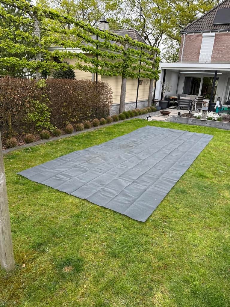 Voortent tapijt 2,5 x 6 meter grijs, Ophalen of Verzenden, Nieuw