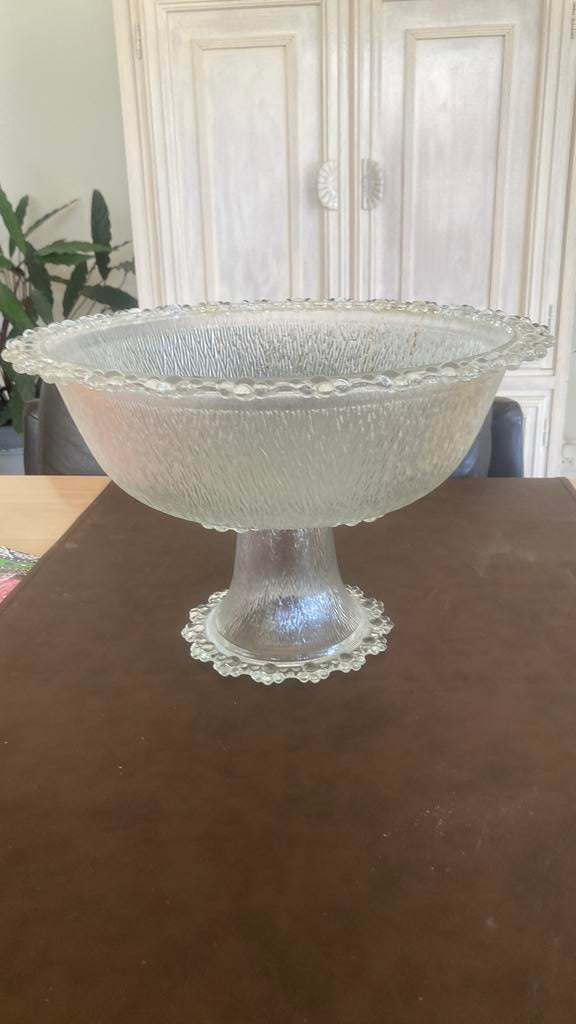 Bowl schaal, Ophalen of Verzenden, Zo goed als nieuw, Rond, Glas