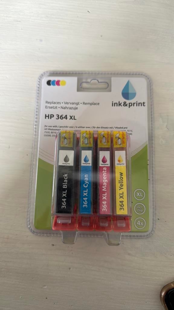 Inktcartridges HP 364 XL incl chip, Computers en Software, Printerbenodigdheden, Ophalen of Verzenden, Nieuw