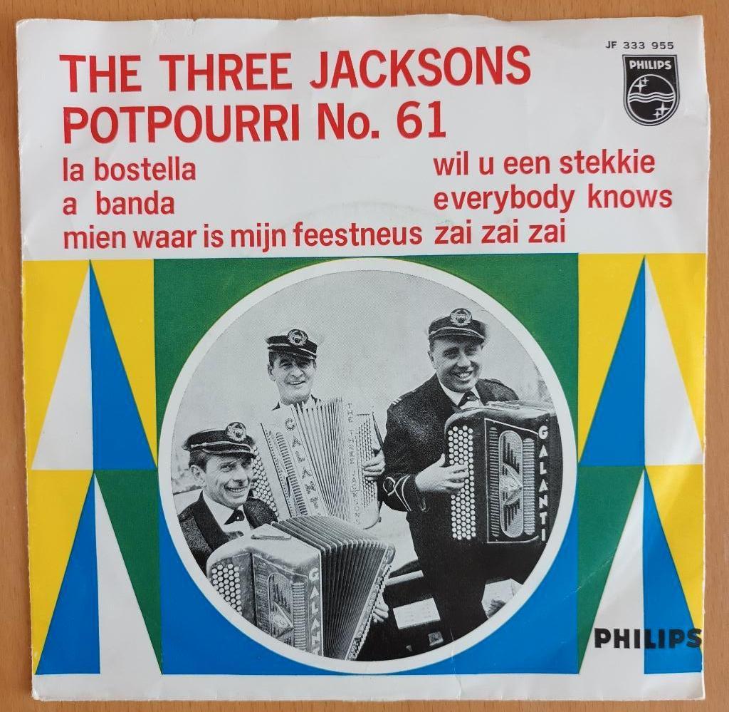 Three Jacksons - Potpourri No 61, Ophalen of Verzenden, Zo goed als nieuw, Levenslied of Smartlap, 12 inch