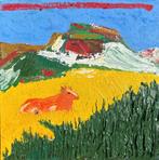 Landschapsschilderij - 20x20cm - Olieverf, Ophalen