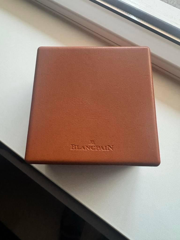 Blancpain horlogedoos - Bruin leer, Sieraden, Tassen en Uiterlijk, Overige Accessoires, Ophalen of Verzenden, Zo goed als nieuw