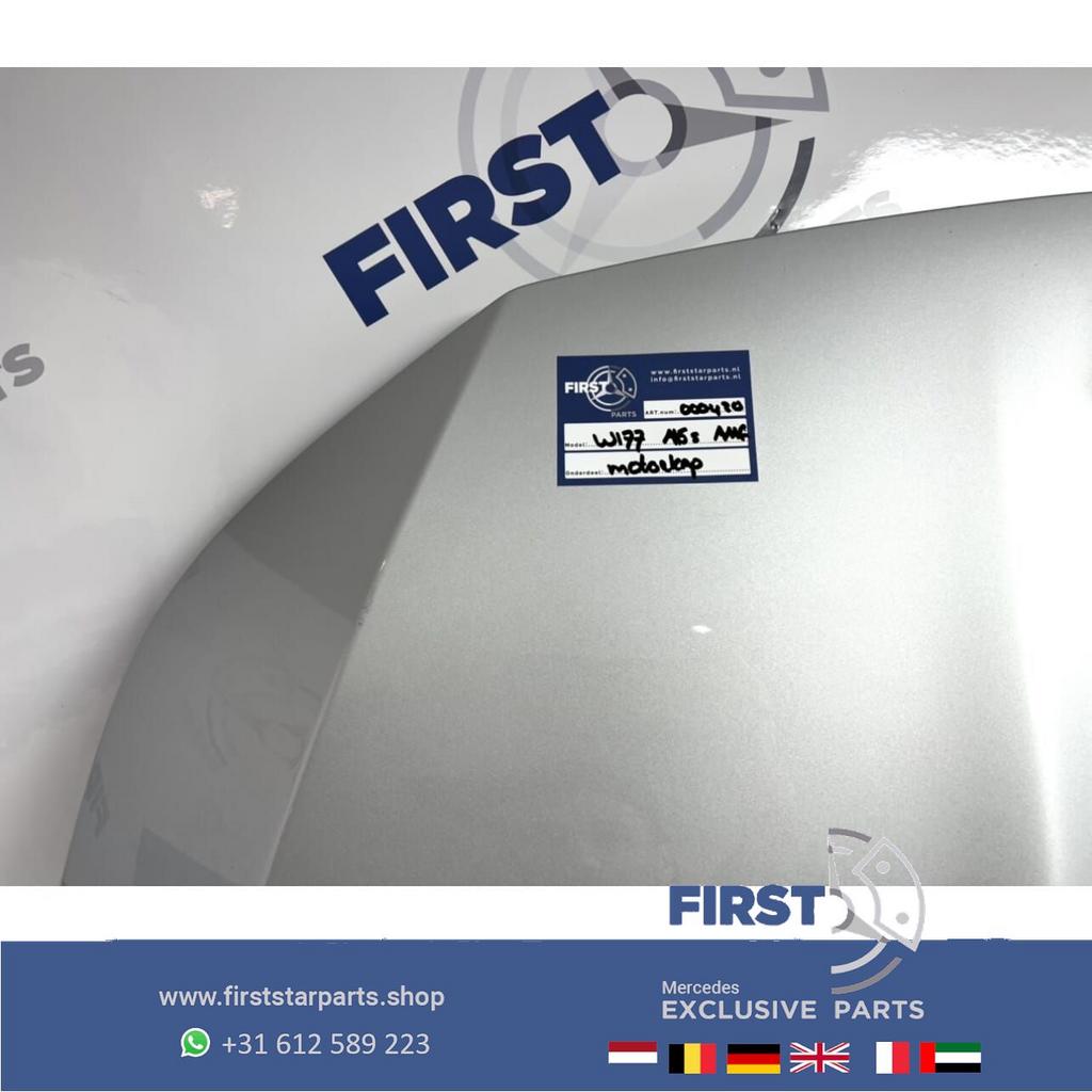 W177 V177 A45 S AMG MOTORKAP ZILVER GRIJS ORIGINEEL Mercedes, Gebruikt, -, Voor, Ophalen of Verzenden