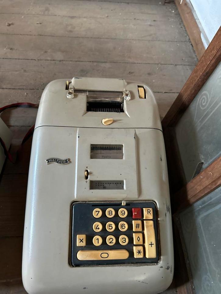 Vintage Walther Eletrocell Rekenmachine, Diversen, Rekenmachines, Ophalen of Verzenden