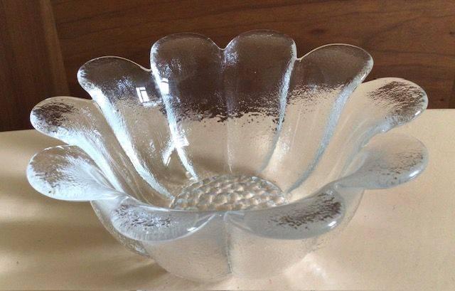 Schaaltje, zonnebloem, ø 14 cm, Huis en Inrichting, Gebruikt, Ophalen of Verzenden, Overige stijlen, Glas