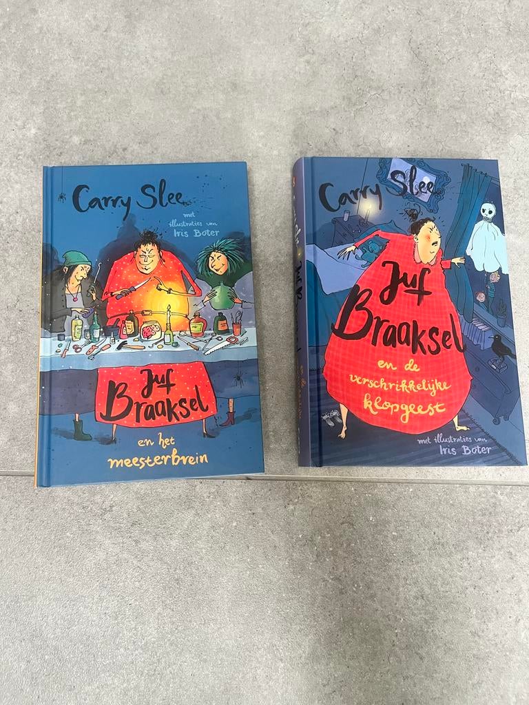 Carry Slee - Juf Braaksel boeken (2 stuks), Boeken, Kinderboeken | Jeugd | onder 10 jaar, Ophalen, Zo goed als nieuw, Fictie algemeen