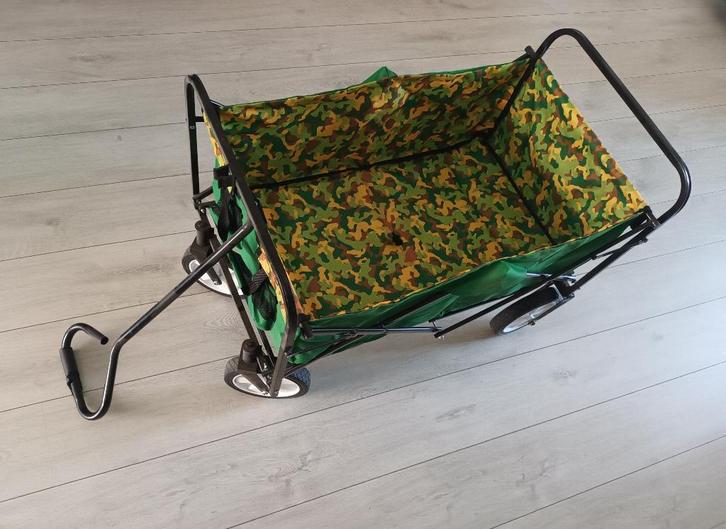 Te huur: lichtgewicht opvouwbare bolderkarren (3 kleuren), Caravans en Kamperen, Bolderkarren, Zo goed als nieuw, Opvouwbaar, Ophalen