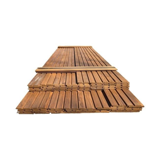 21.8 m2 Dubbel Rhombusprofiel hardhout - nr: HP60, Tuin en Terras, Palen, Balken en Planken, Ophalen, Planken, Nieuw, Hardhout