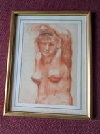 Ingres naakte vrouw sepia(?), Ophalen of Verzenden