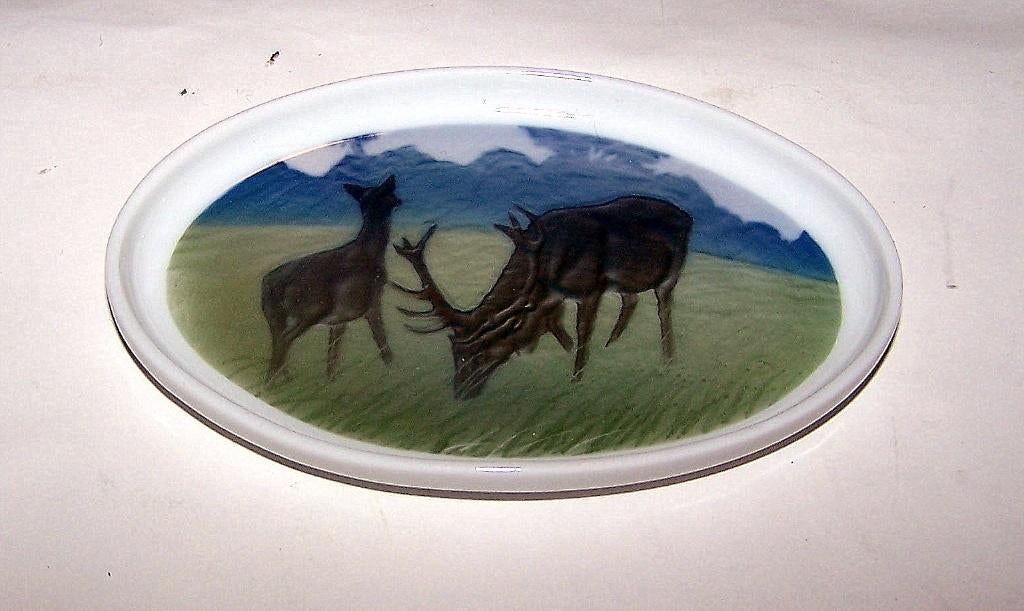 Prachtige Rosenthal Kunst-Abteilung kleine plaquette Herten., Ophalen of Verzenden