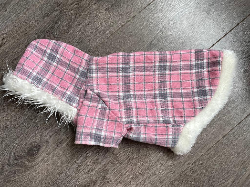 Honden Jasje Roze Ruit, Ophalen of Verzenden, Zo goed als nieuw, Hondenjas