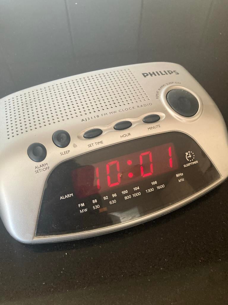 Philips AJ3110 FM MW Wekkerradio, Ophalen, Gebruikt, Radio