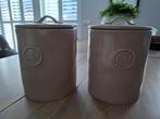 Riviera Maison  -  2x Portofino storage jar maat M -, Ophalen, Zo goed als nieuw