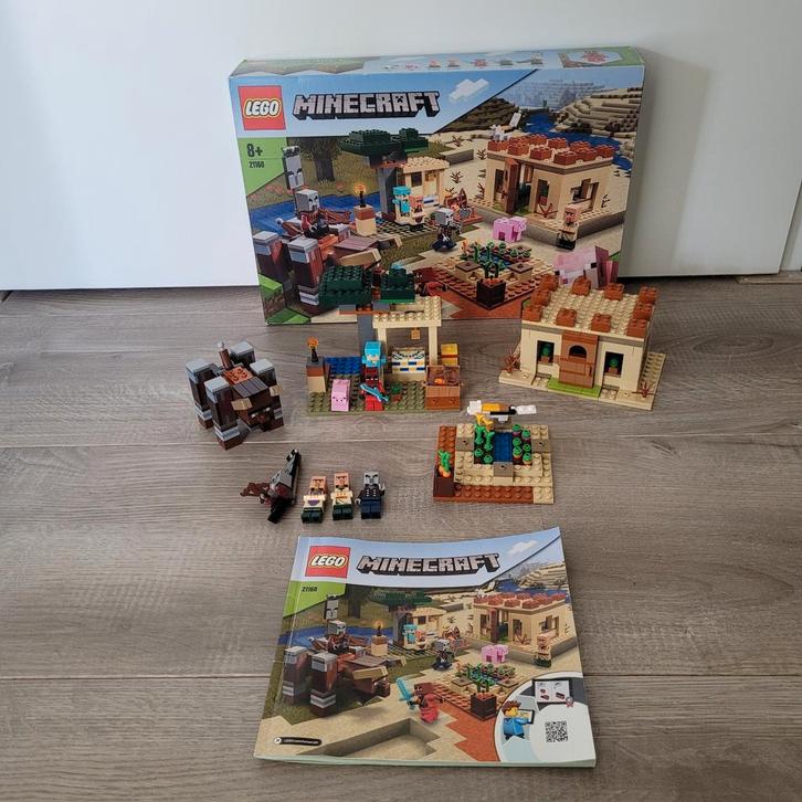 Lego Minecraft set 21160: Het Illager Raids Dorp, Kinderen en Baby's, Speelgoed | Duplo en Lego, Zo goed als nieuw, Lego, Complete set